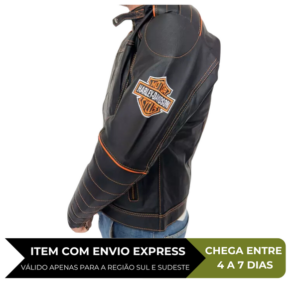 Jaqueta de Couro Bovina Harley Stillo